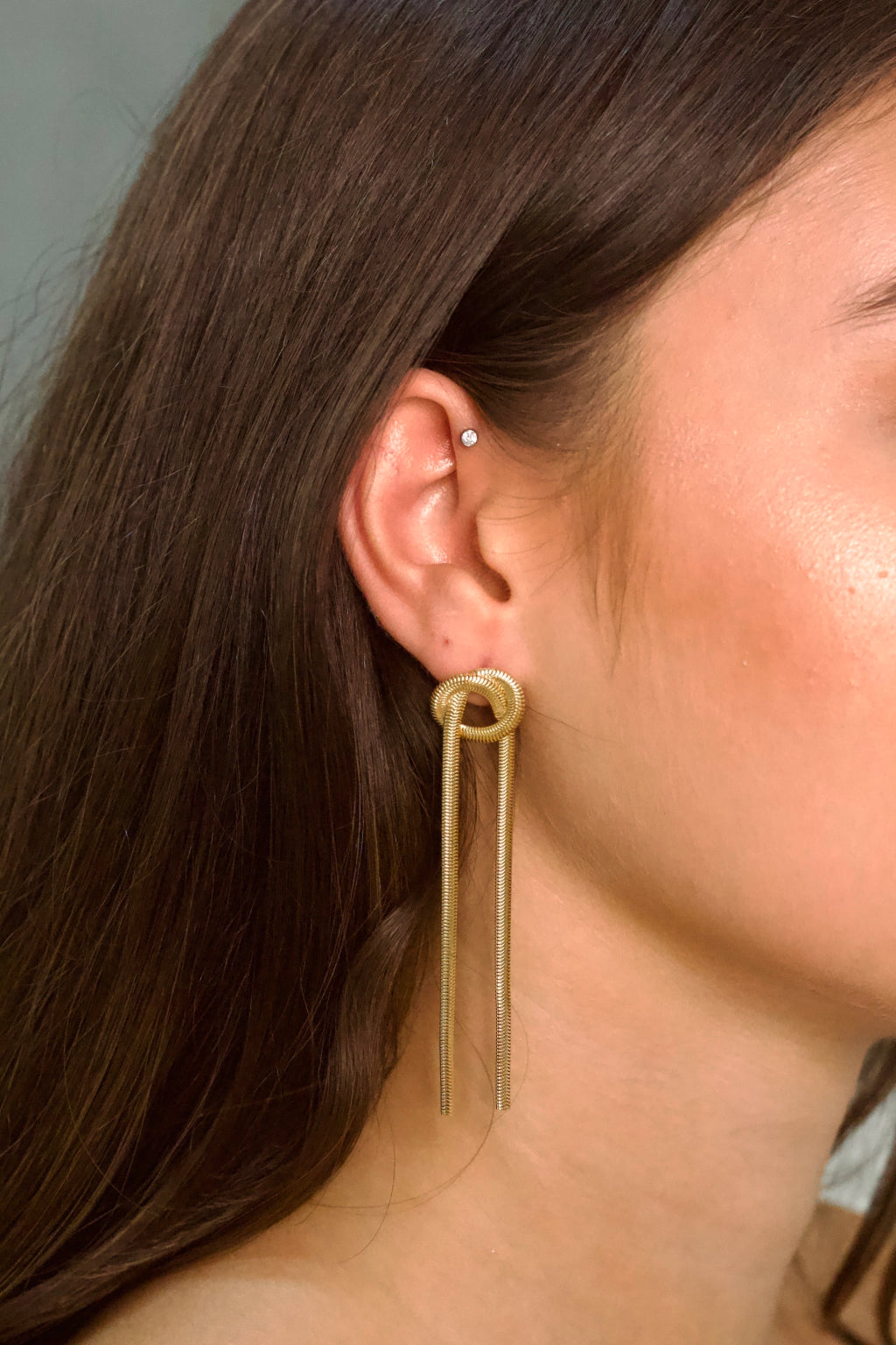 Brinco Snake Nó Semijoia