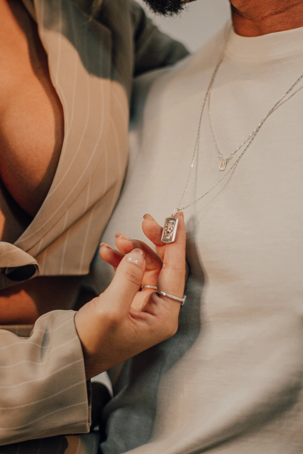 Pingente Masculino Placa Leão