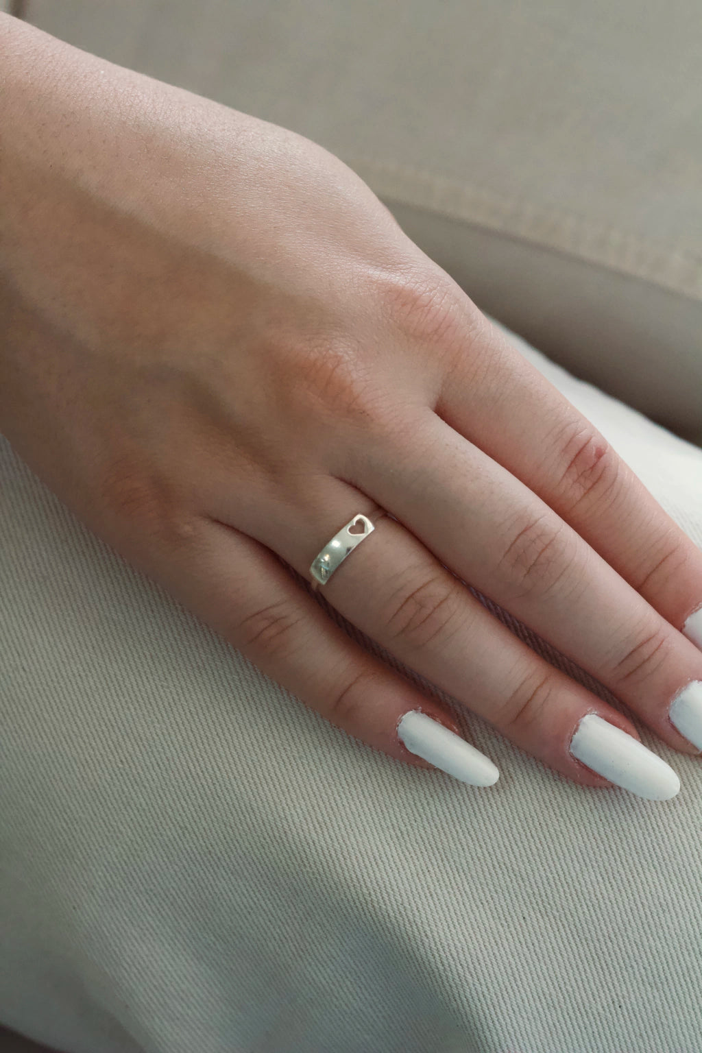 Anel Placa Coração