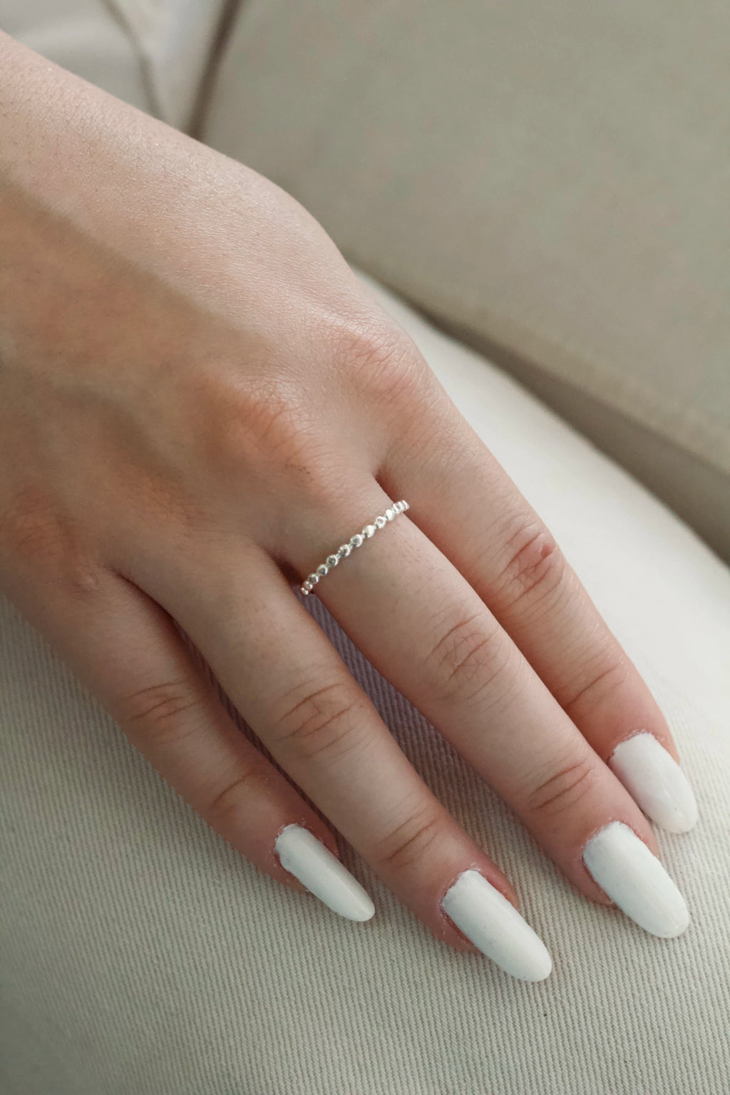 Anel Bolinhas Cravejadas