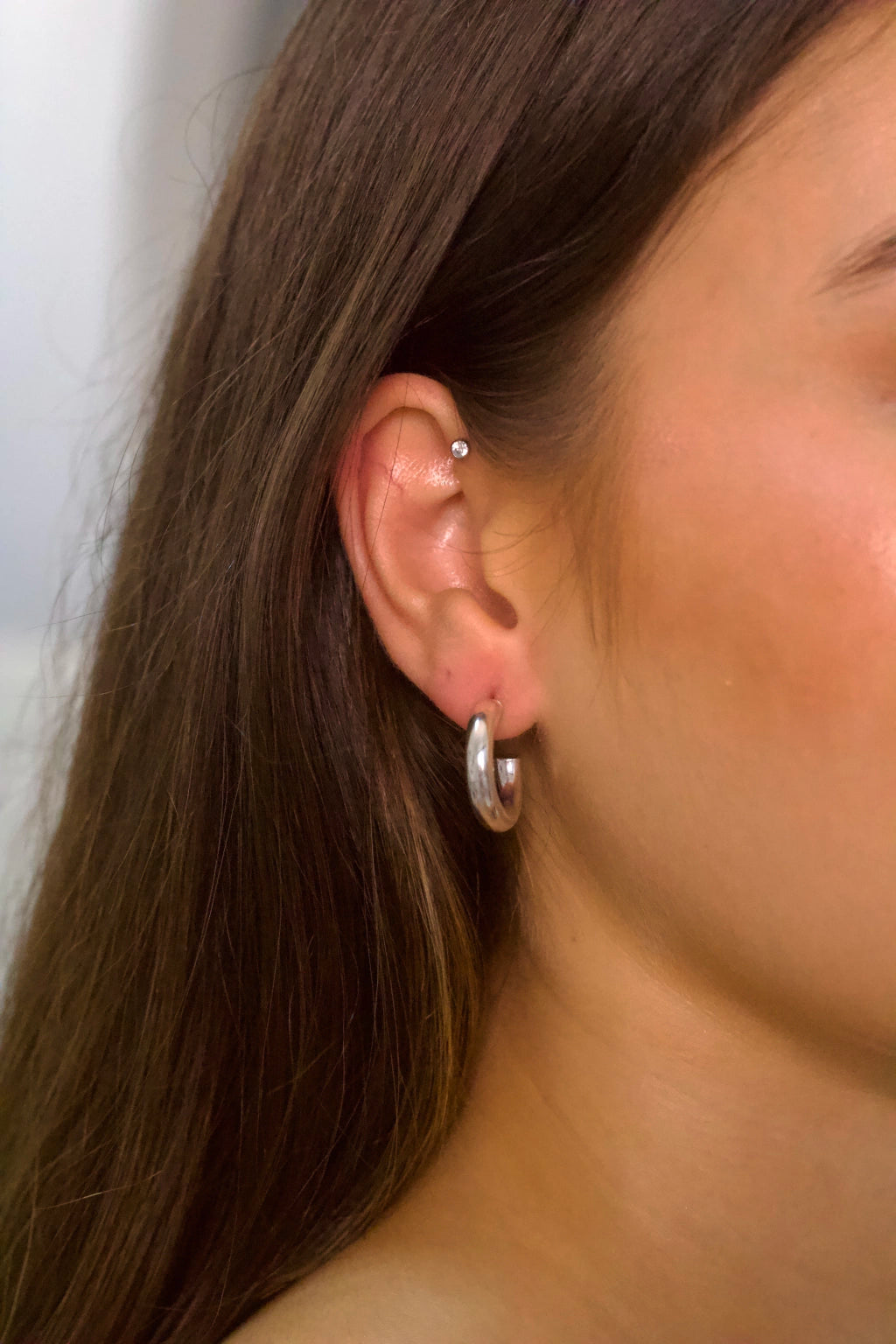 Argola Tubo P Prata 925