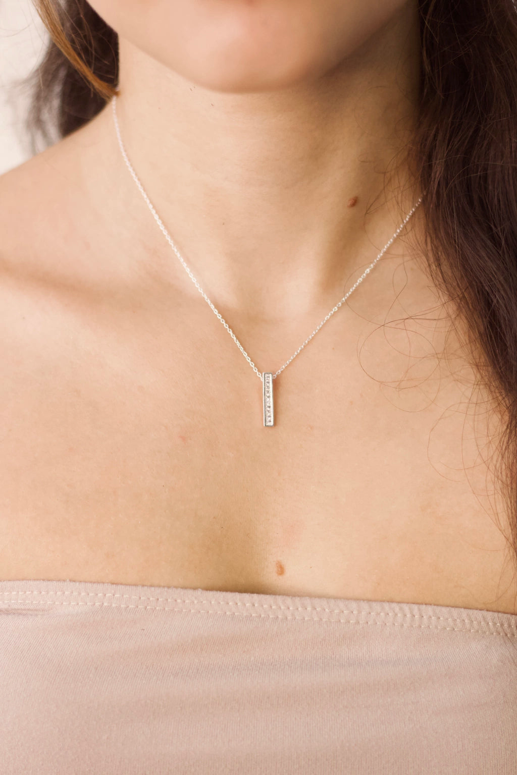 Colar Palito Cravejado Prata 925