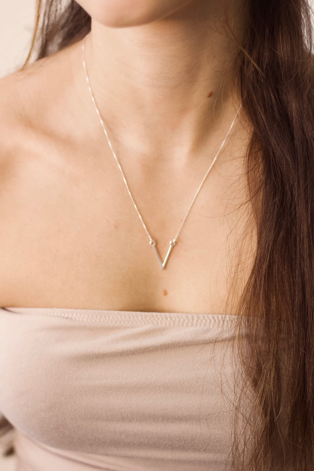 Colar “V” Prata 925