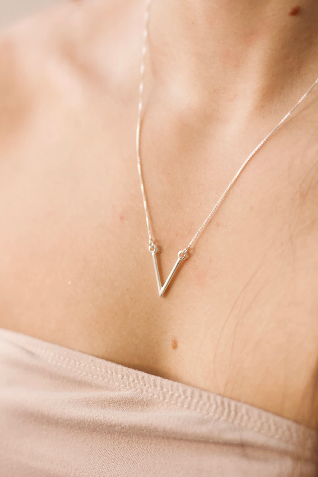 Colar “V” Prata 925