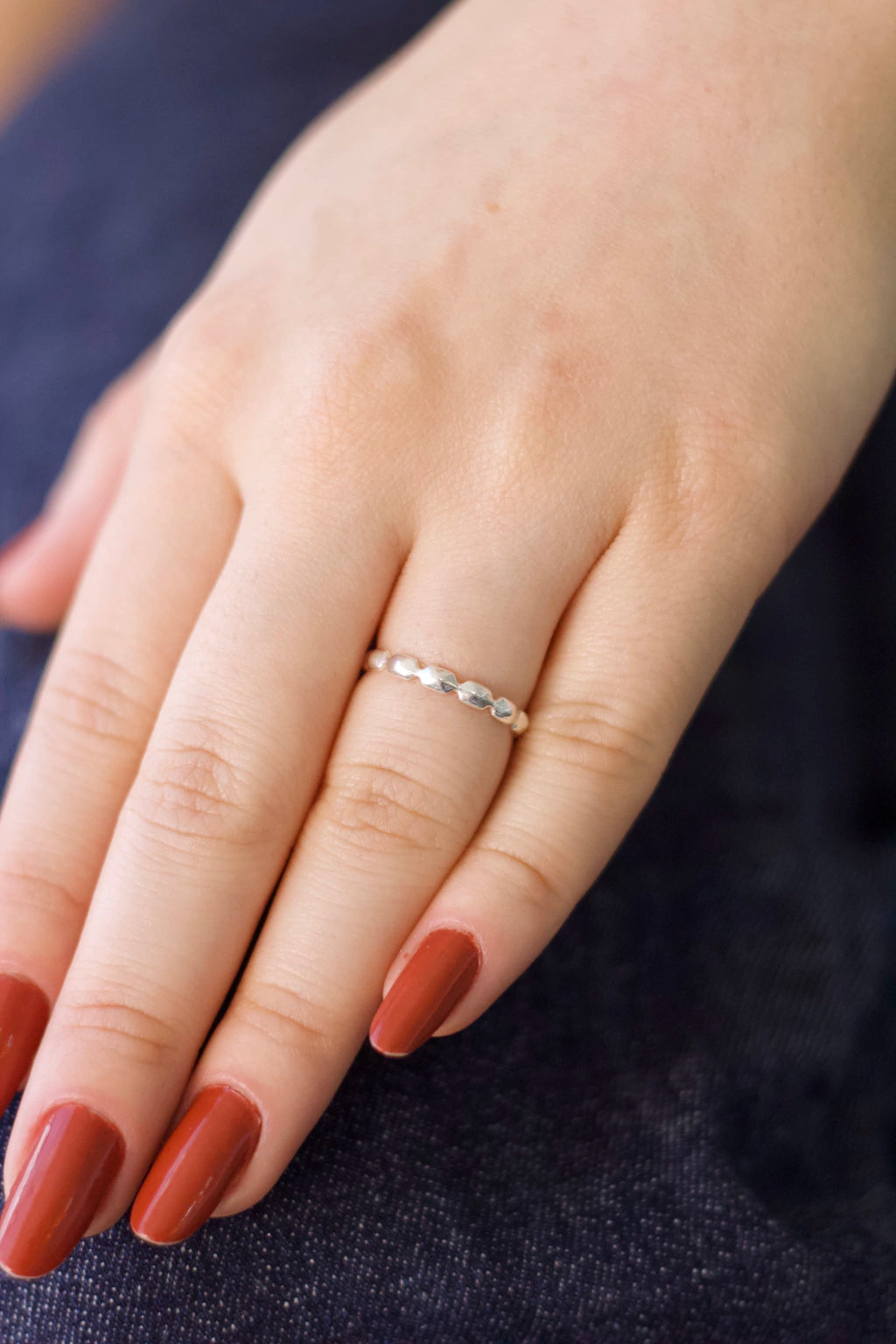 Anel Mini Bolinhas Prata 925