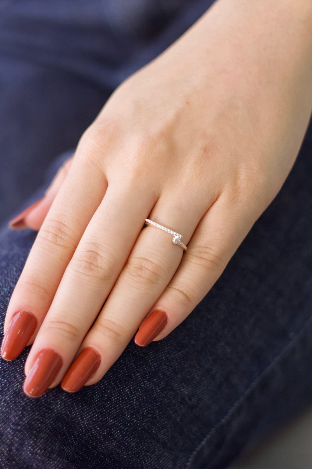 Anel Quadrado Com Zircônia Prata 925