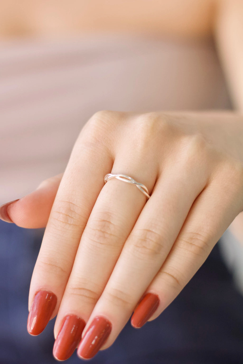 Anel Entrelaçado Prata 925