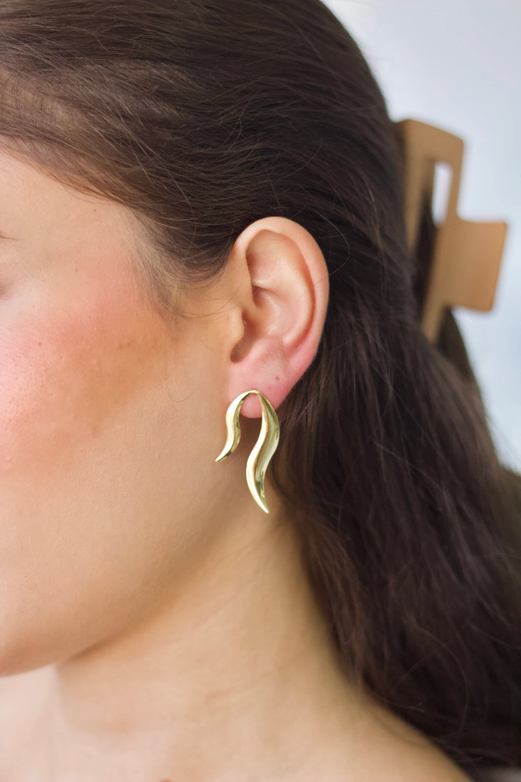 Brinco Orgânico Slim Semijoia