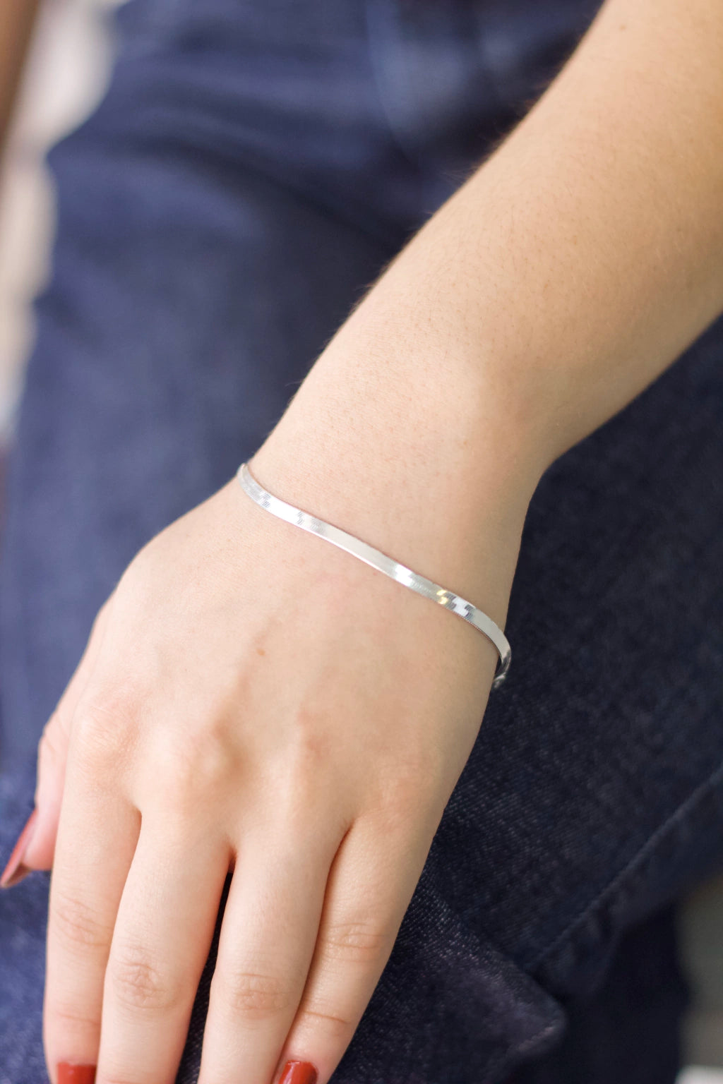 Pulseira Lâmina Prata 925