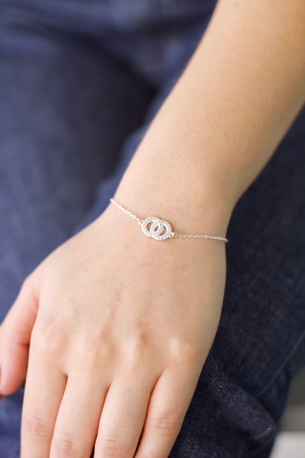 Pulseira Elos Cravejada Prata 925