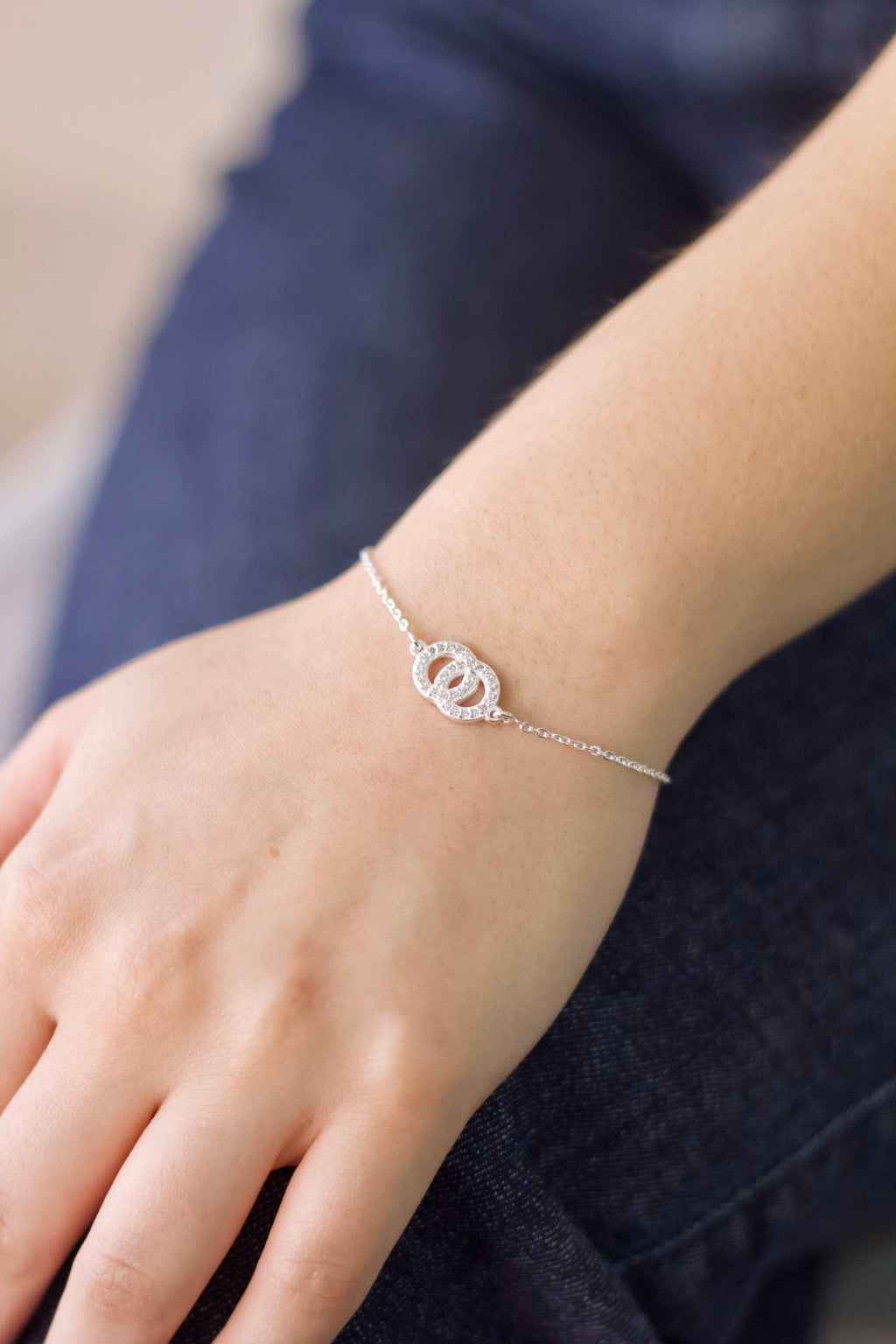 Pulseira Elos Cravejada Prata 925