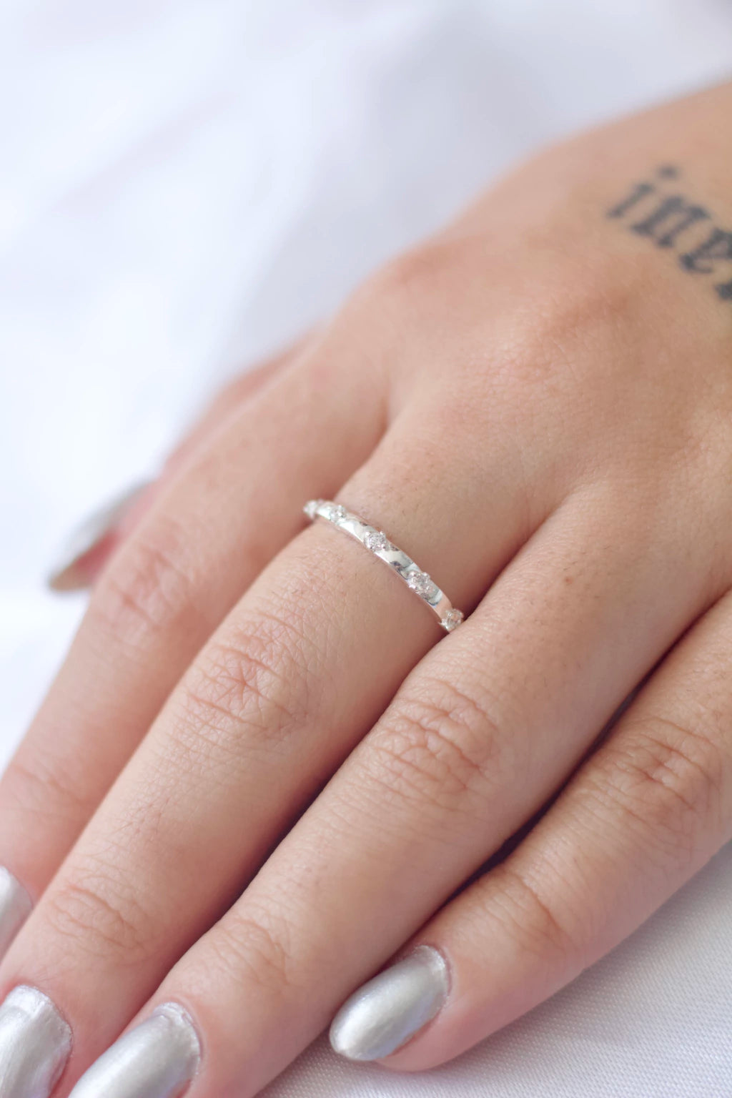 Anel Aparador Coroa Prata 925