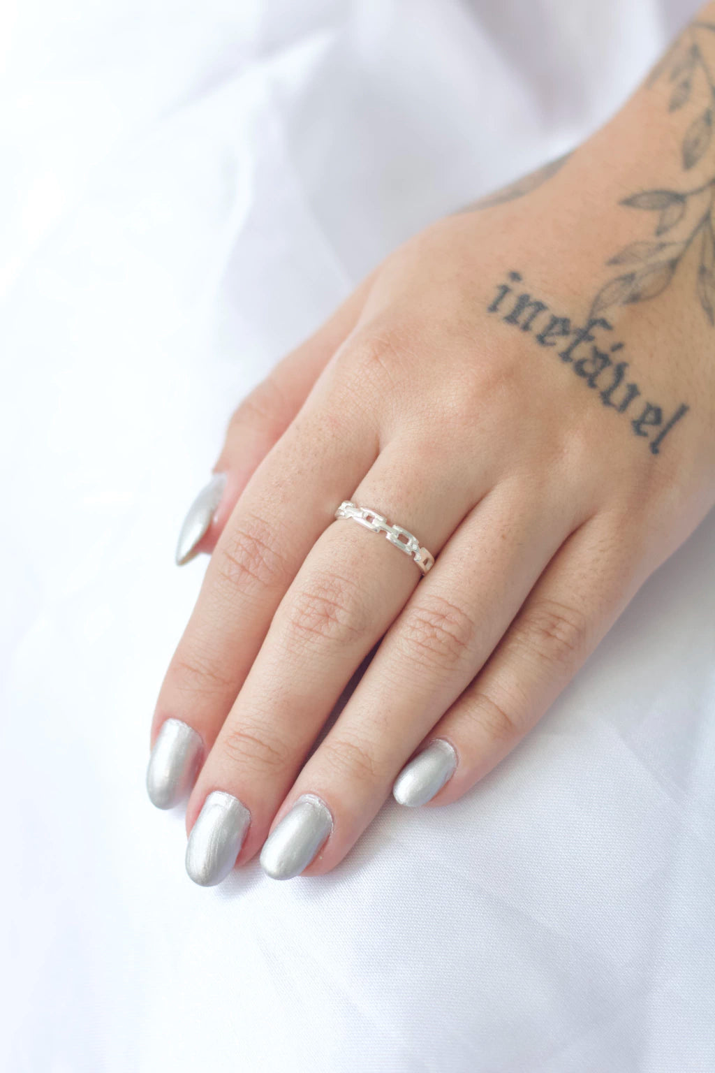 Anel Cadeados Prata 925