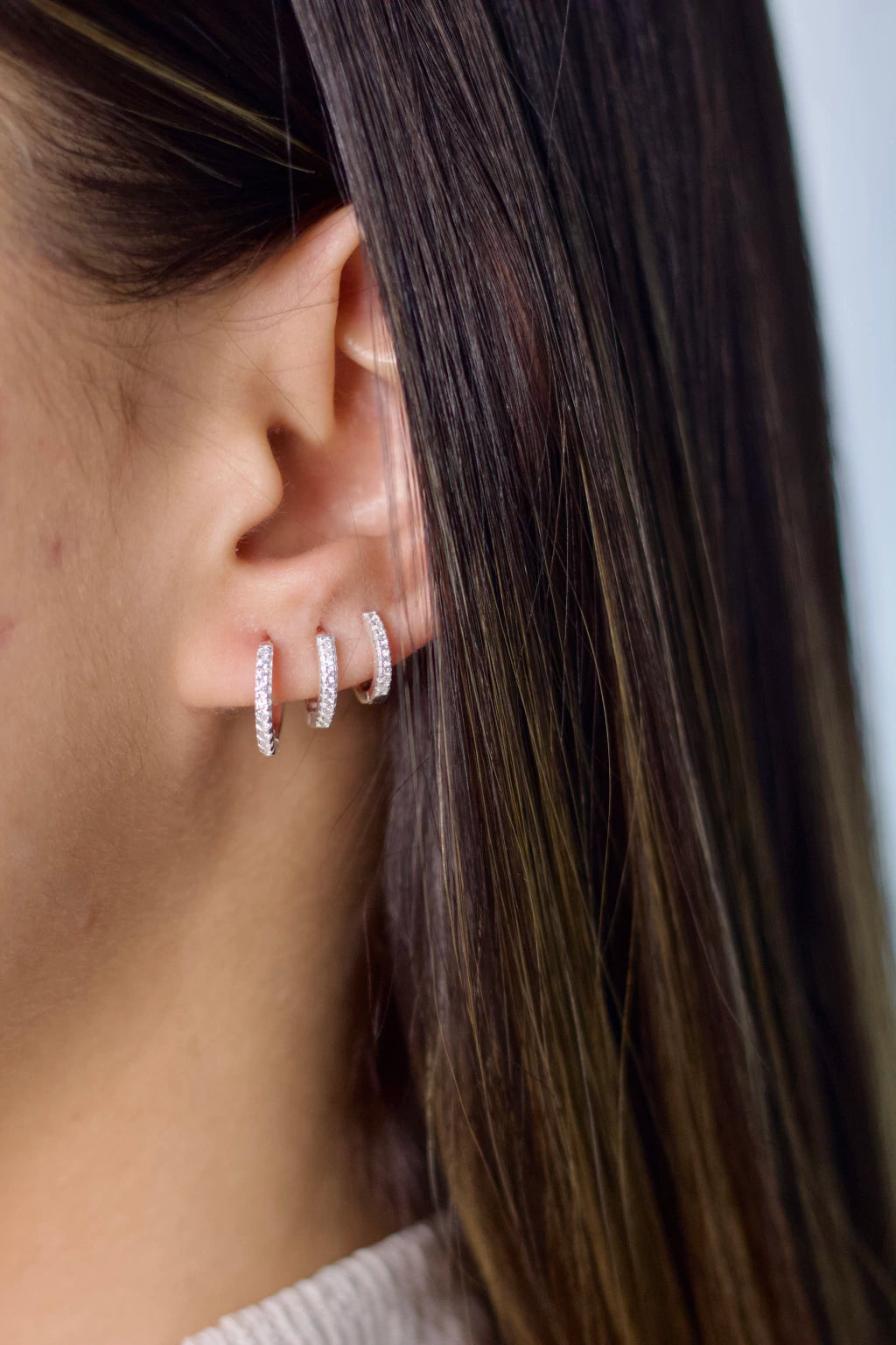 Trio de Argolas Clássico Prata 925