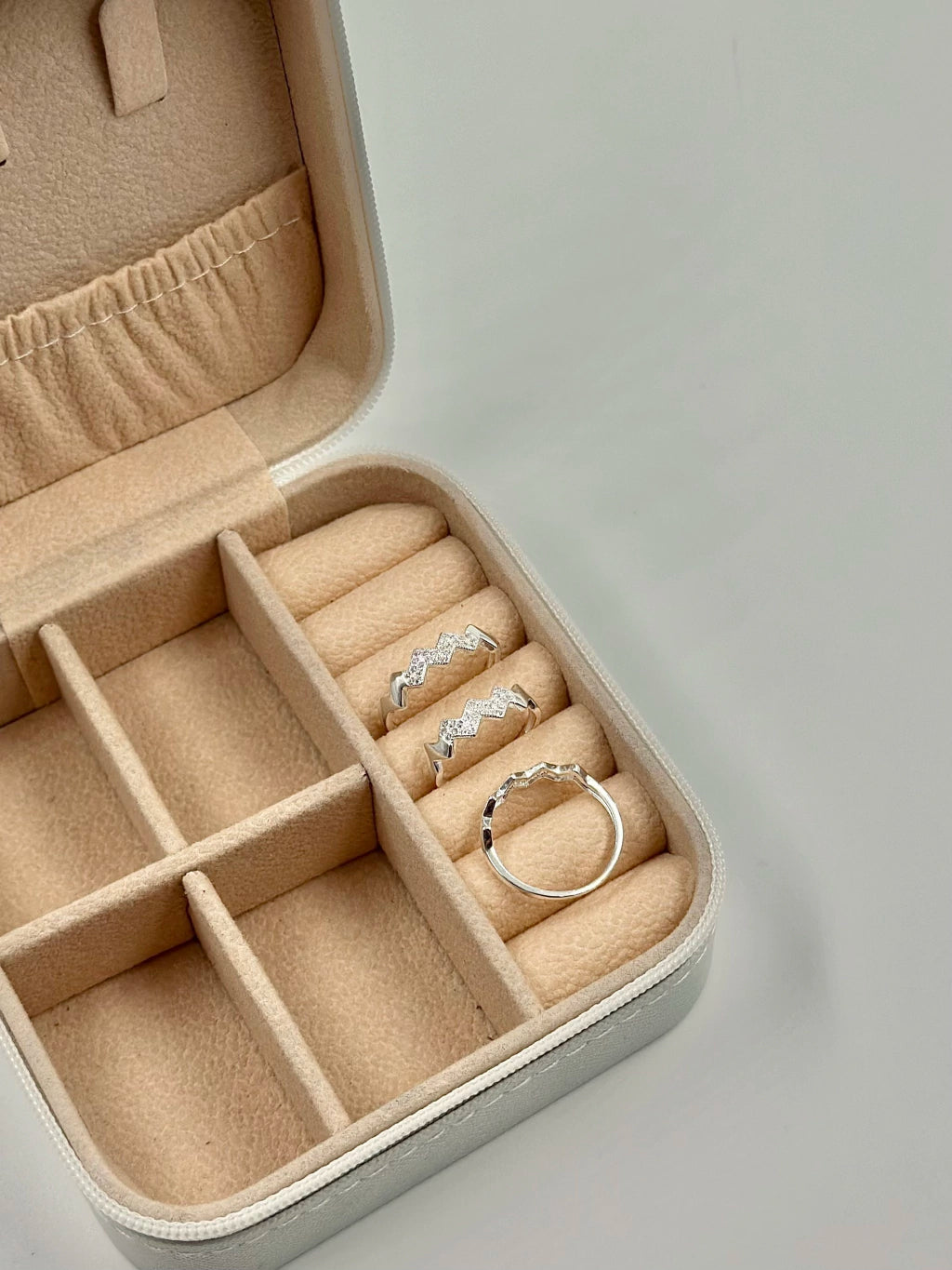 Anel Coração Cravejado