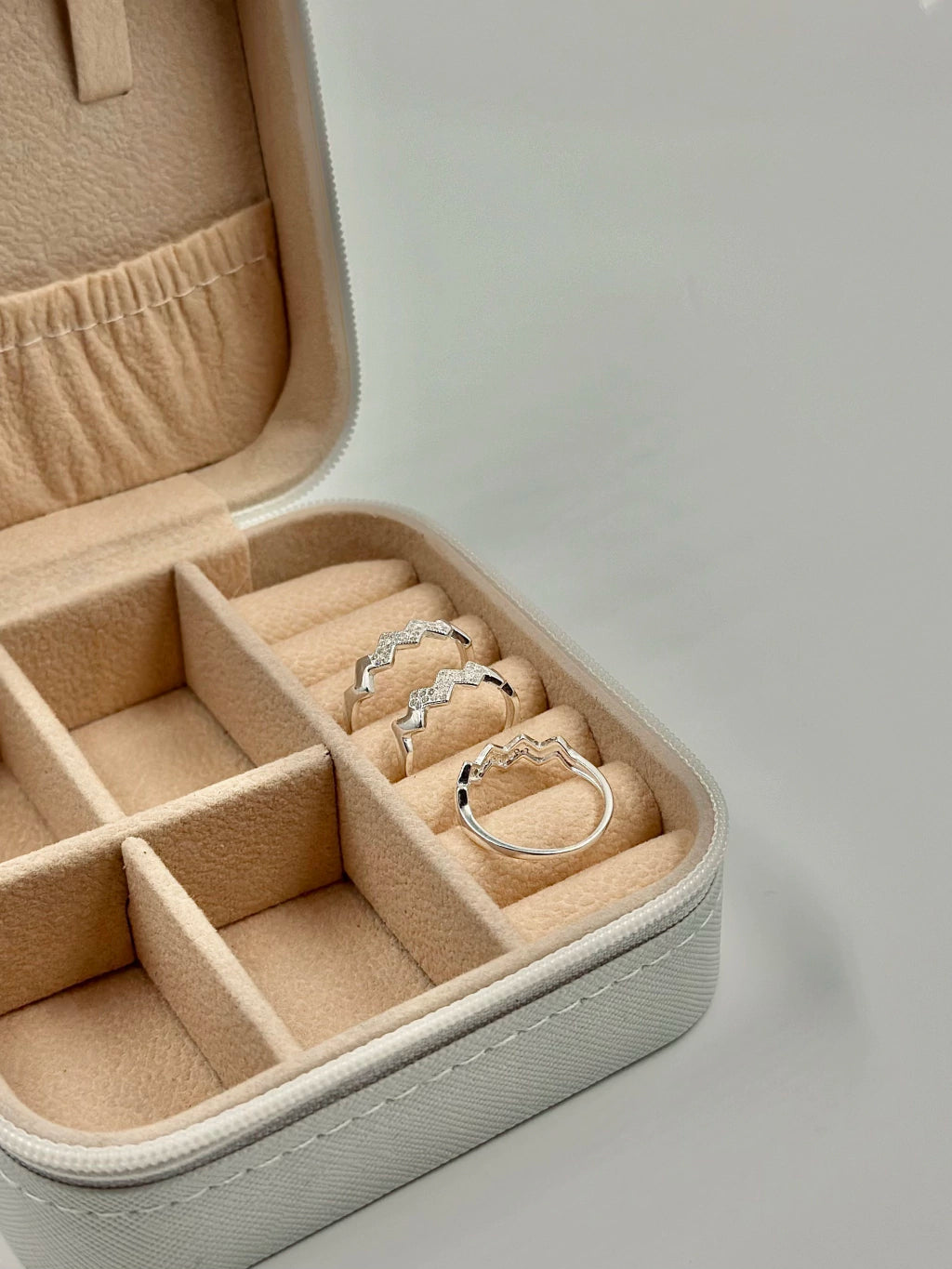 Anel Coração Cravejado