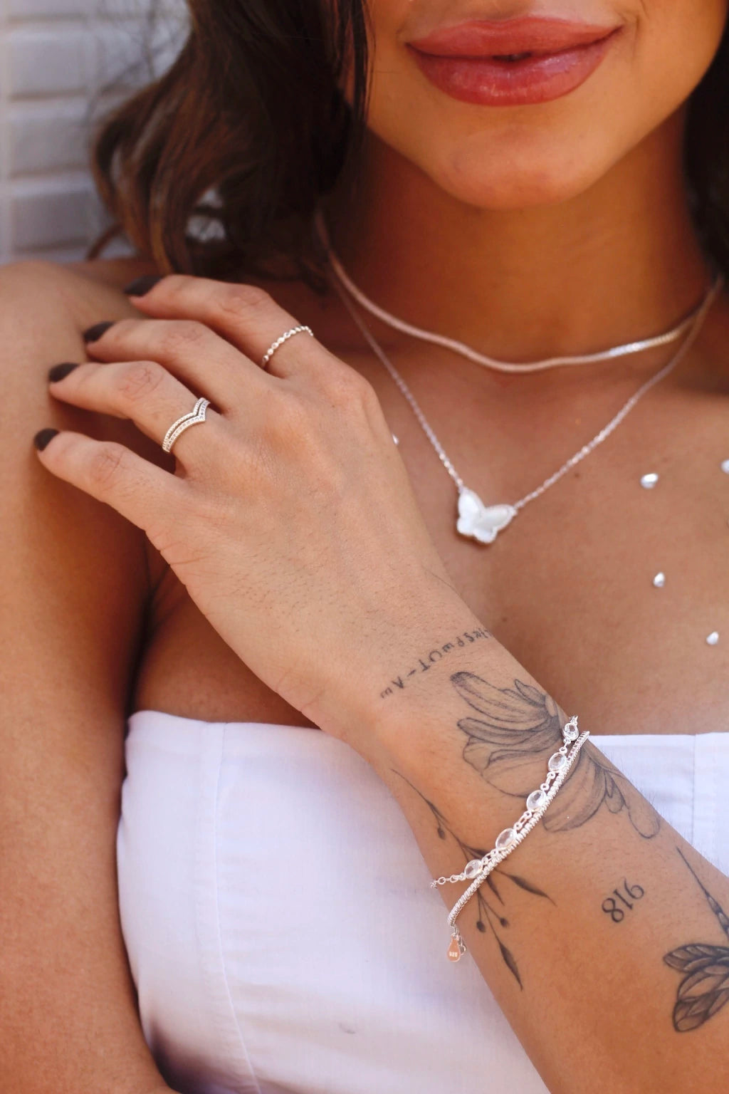 Pulseira Com Zircônias Prata 925